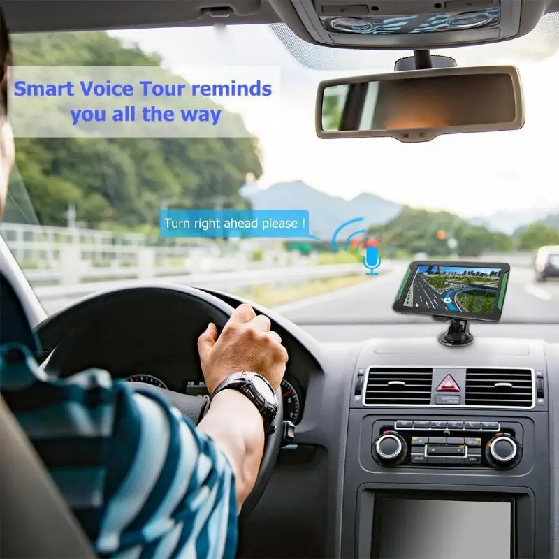 Универсальный Портативный Сенсорный экран HD 7 дюймов автомобиля gps навигации 800*480 навигатор HD gps автомобиль грузовик gps навигатор