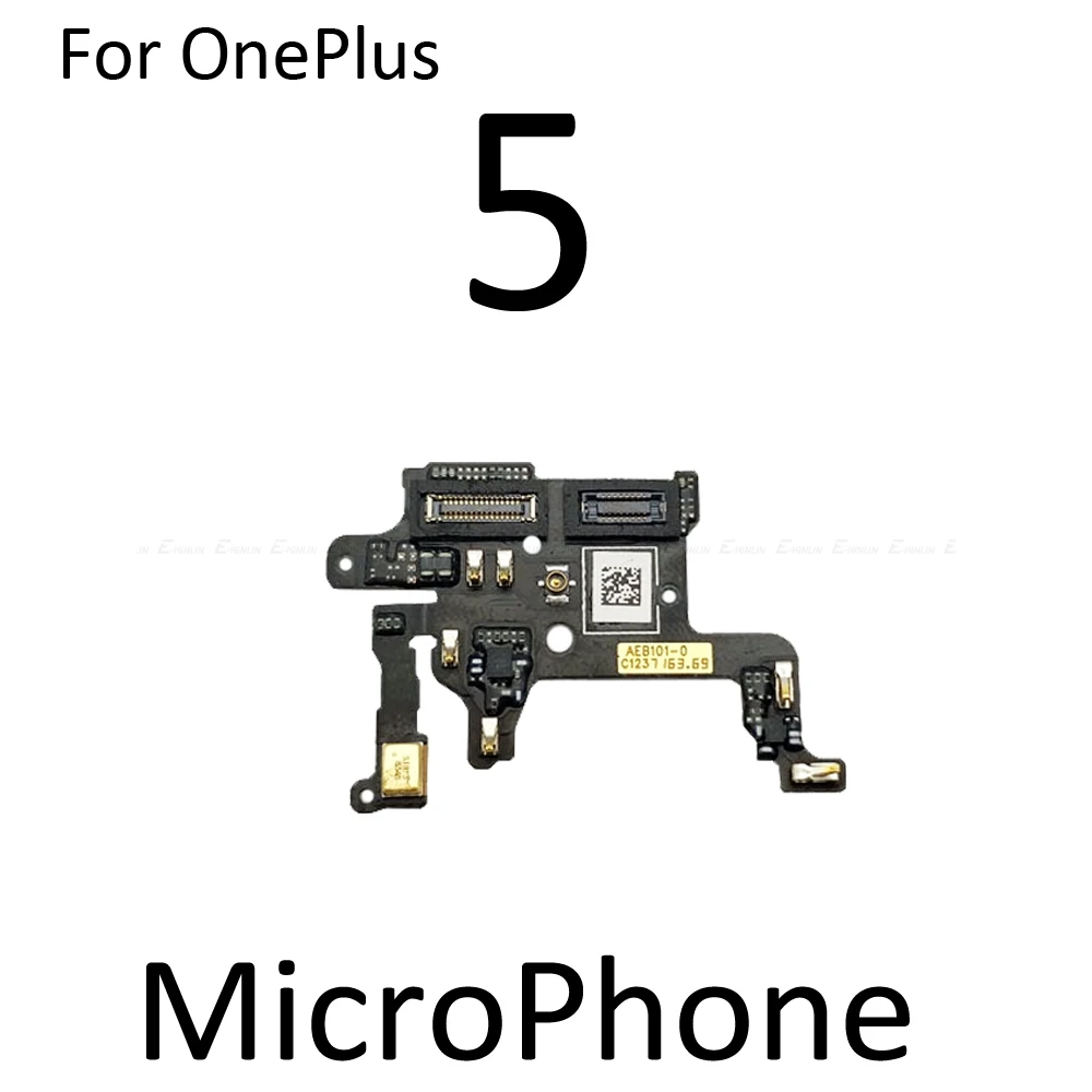 Микрофон Микрофон вибратор двигатель Модуль платы гибкий кабель для OnePlus 1 2 3 3T 5 5T 6 6T запасные части - Цвет: Mic For OnePlus 5