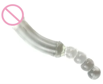 4size Large Transparent Crystal Glass Sex Toy Heat-Resistant Big Glass Didlo Anal Beads Vaginal Anal Dilator Sex Toys For Women 2