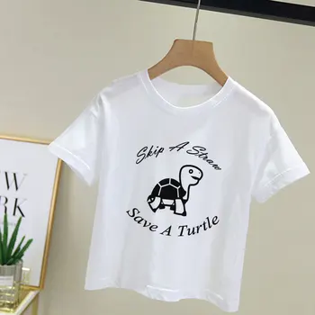 

New Unisex Boy Tshirts Kids Protection Earth Ocean Turtle Mermaid 24M-9T Vogue Toddler Shirts Baby Summer Clothes Girls T Shirts