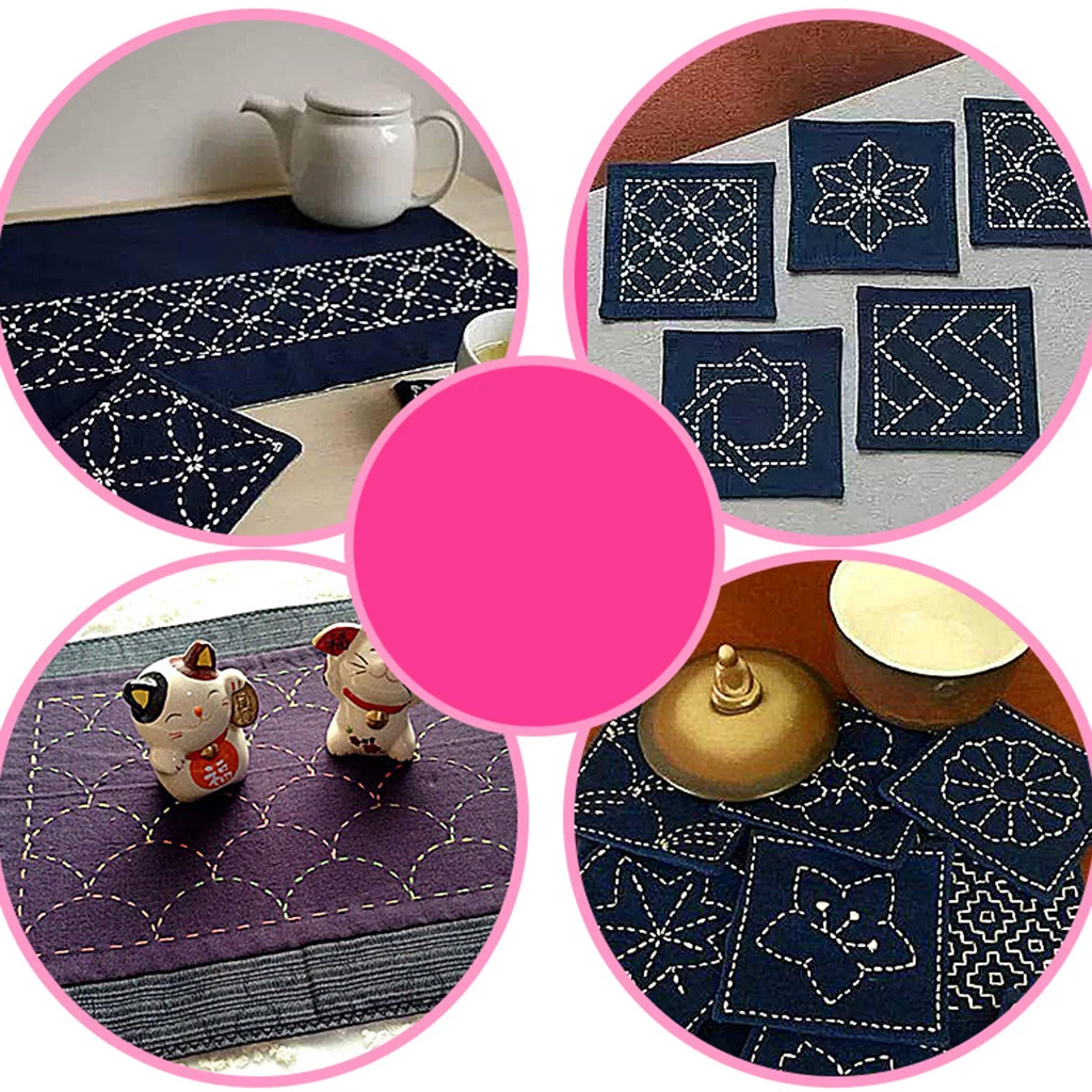 2pcs Flower Quilting Stencils Plastic Embroidery Template For Sewing Craft