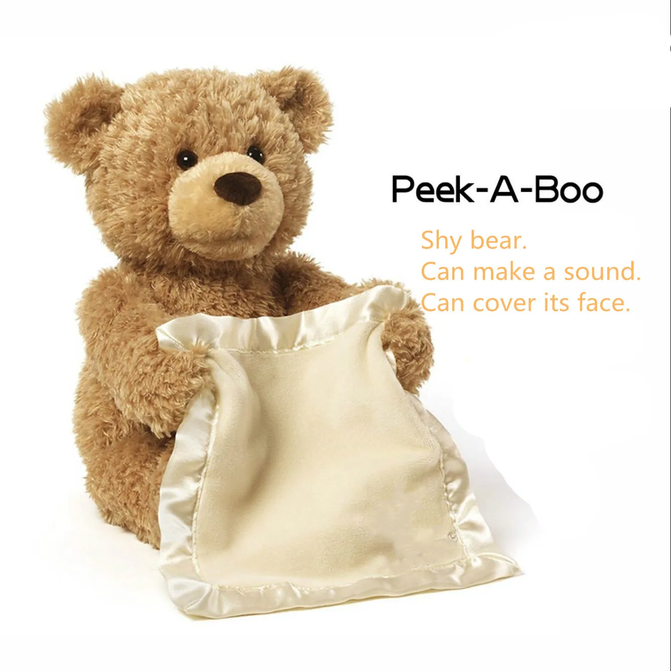 

New Style Hot Selling American Peekaboo Bear Talking Will Move The Teddy Bear Electric Voice Over Face Shy Bear Plush Toy