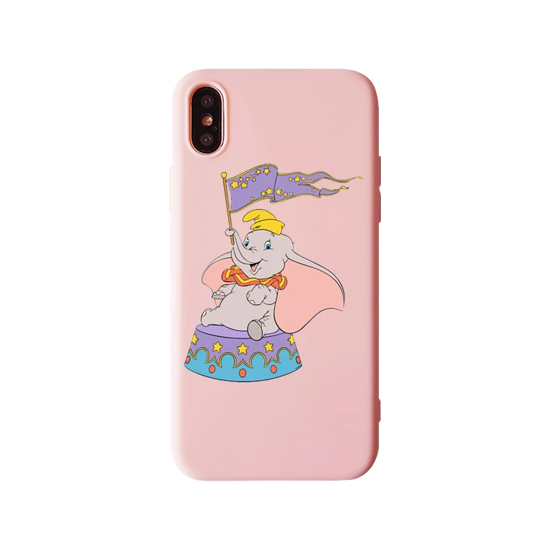 TPU Мультяшный слон Дамбо чехол для телефона iPhone 11 11Pro 11Pro MAX 5s 6 6S 7 8Plus X Xs Max XR Модный мягкий силиконовый чехол со слоном - Цвет: TPU