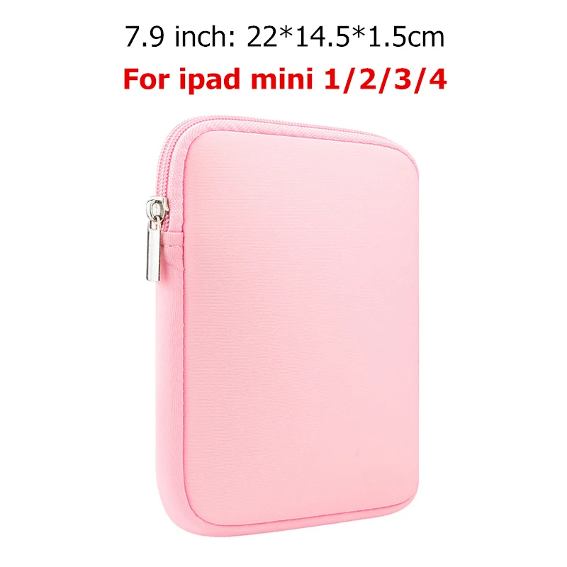 7.9 inch Pink Чехол для планшета с рукавом для нового iPad 9,7 дюймов мягкий чехол для планшета для iPad Air 2/1 Pro 9,7 сумка для iPad Mini - Цвет: 7.9 inch Pink