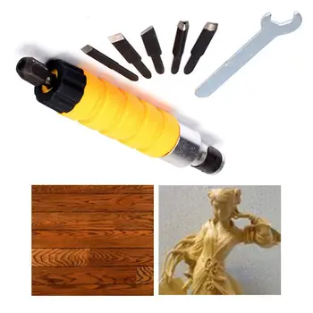 

Electric Furniture Carpentry Root Carving Knife Woodworking Woodcut Hand Chisel with Flexible Shaft Set Tool Hotselling U hOME