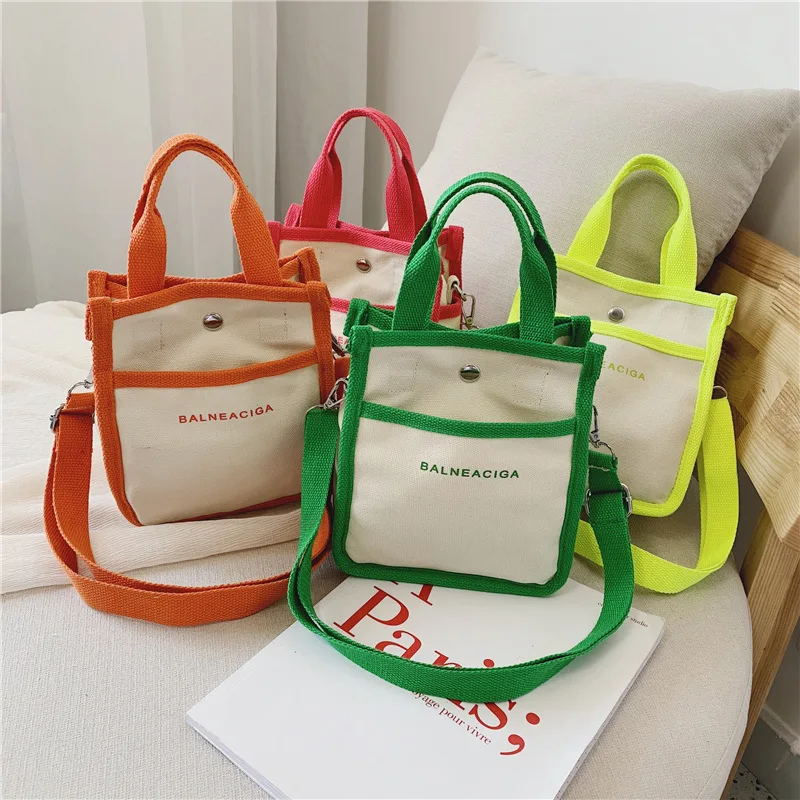 

2019 Korean-style New Style Children Bag Fashion Simple Lettered Handbag Versatile Children Shoulder Bag