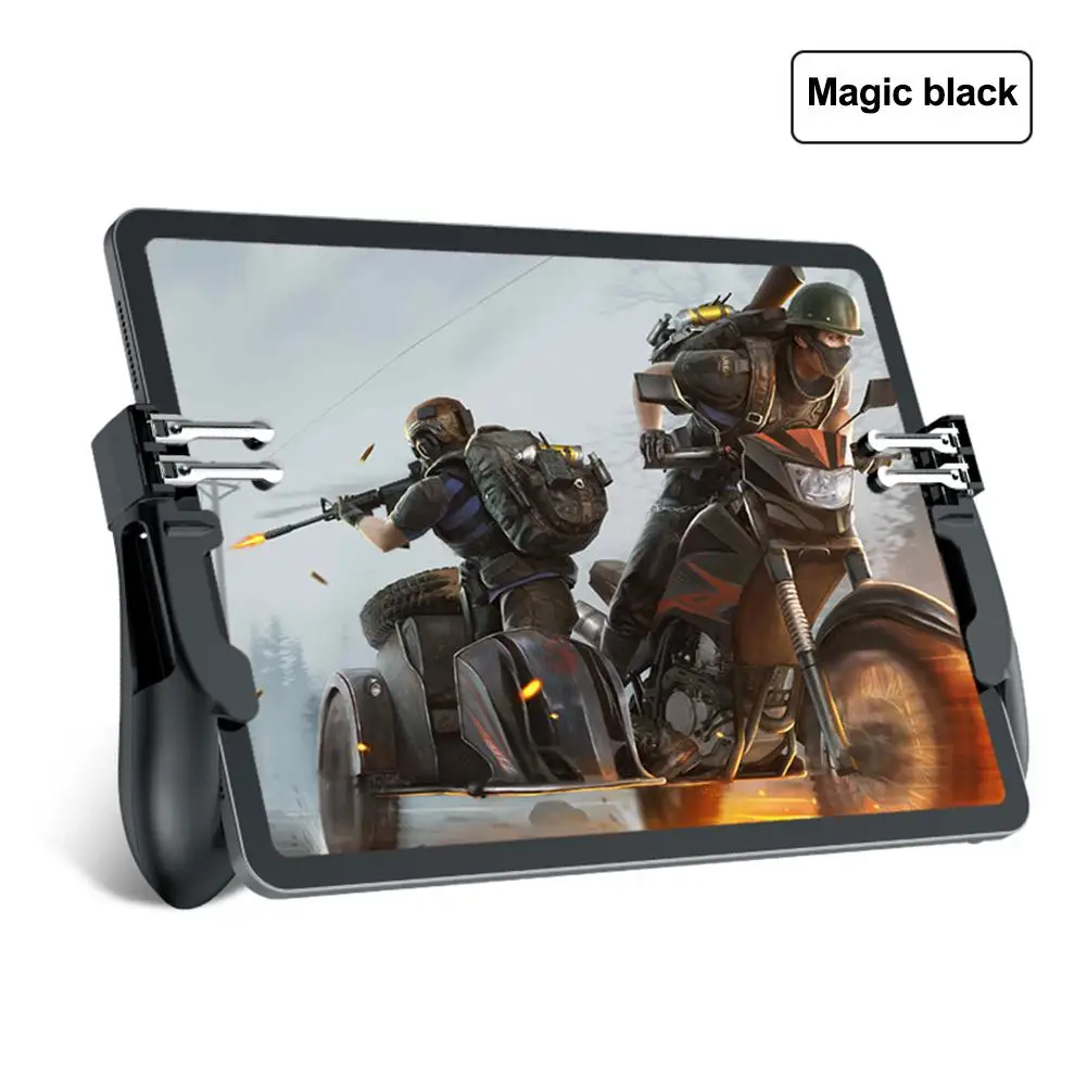 

H11 PUBG Tablet Mobile Gaming Controller Six Finger Pubg Trigger Fire Button Aim Key L1 R1 Joystick Gamepad Grip For iPad