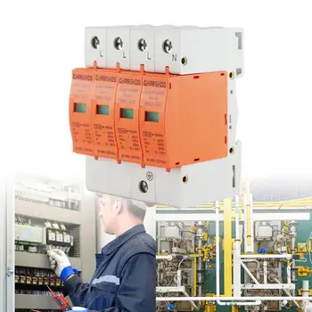 

4P Home Residual Current Circuit Breaker House Surge Protector Short Current Leakage Protection Low-voltage Arrester Supplies