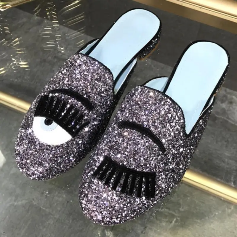 glitter house slippers