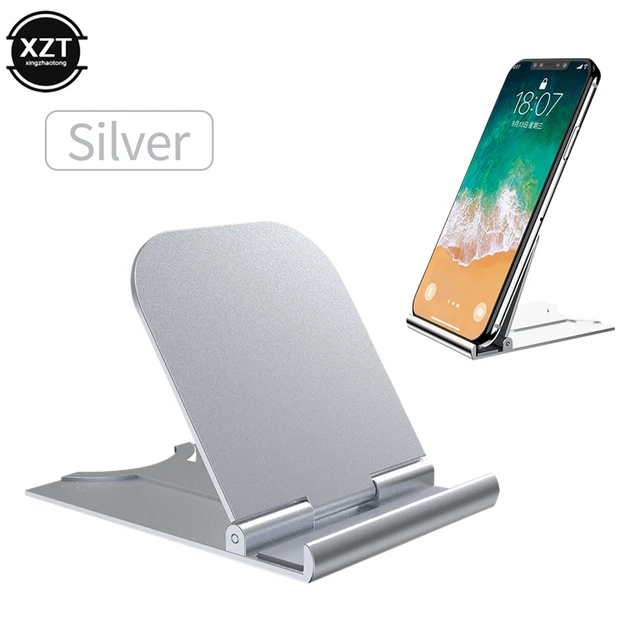 Soporte de escritorio para teléfono móvil, accesorio de Metal ajustable  para iPhone, iPad, Xiaomi, tableta, mesa Universal - AliExpress