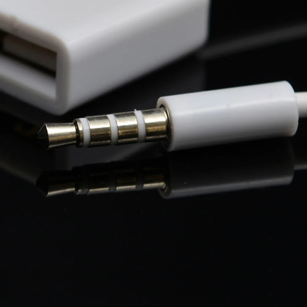 Конвертер адаптер папа-мама аудио USB 2,0 штекер мужской разъем 3,5 мм разъем Aux кабель автомобильный
