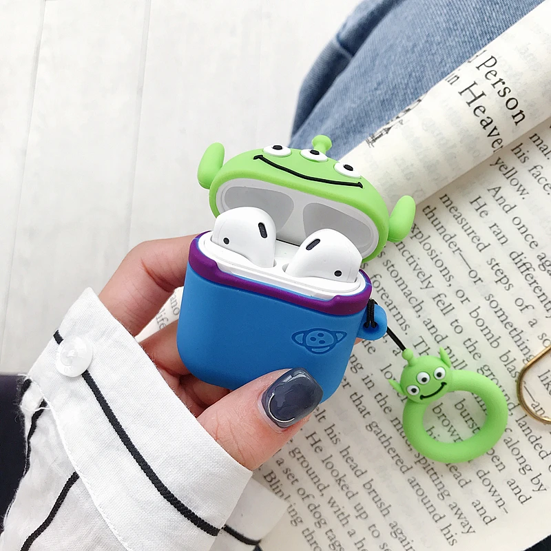 Силиконовый чехол в горошек с милым 3D рисунком Минни Микки для AirPods, беспроводные Bluetooth наушники, гарнитура, аксессуары