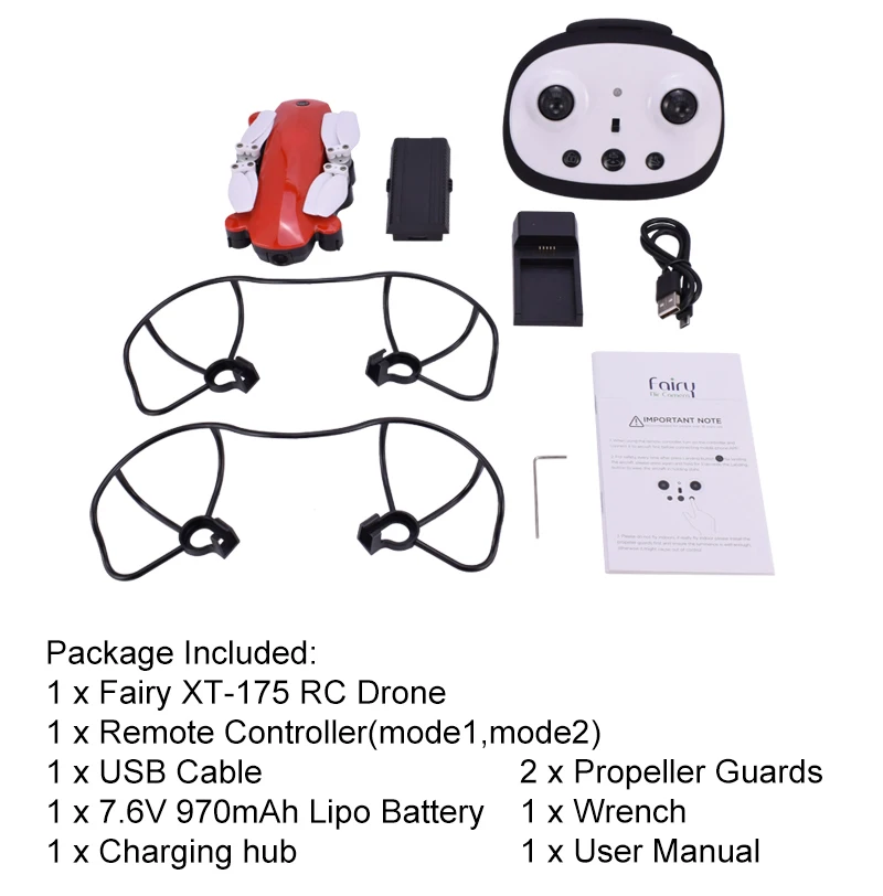 SIMTOO Фея XT175 Wifi FPV RC Квадрокоптер 2,4G 4CH gps 1080P HD камера селфи Дрон оптическое позиционирование потока складной красный/черный