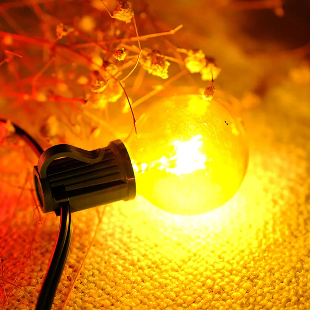 G40 DIY Hanging Colorful Garden Christmas Glass Bulb Party Outdoor String Light Electric Tungsten Wire Decoration Wedding