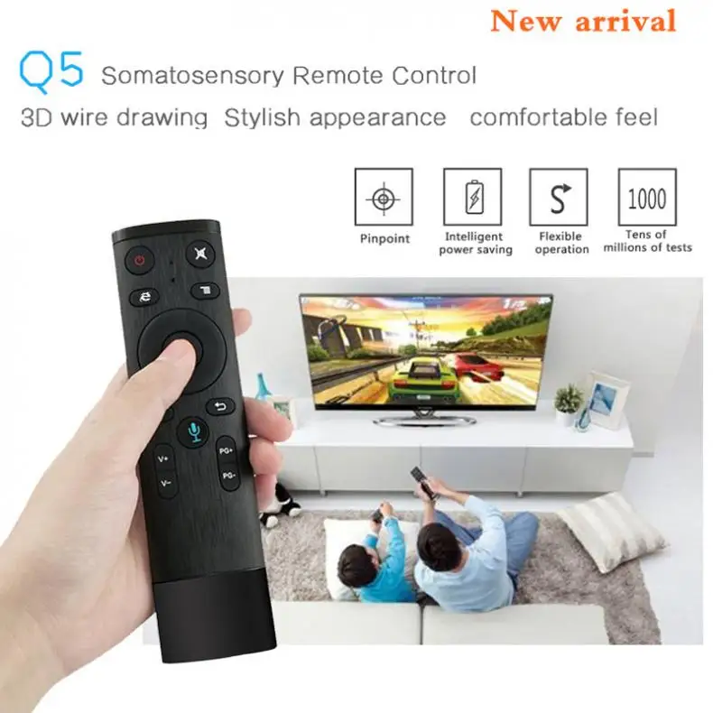 Air mouse Voice беспроводной 2,4G голосовой пульт дистанционного управления для Smart tv Android Box IP tv с USB Приемником