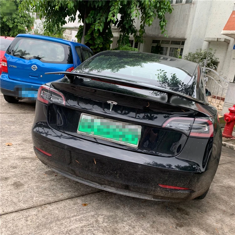 Для Tesla модель S спойлер 2006-2013 для Tesla модель 3 NF Спойлер ABS Материал заднее крыло автомобиля праймер цвет задний спойлер