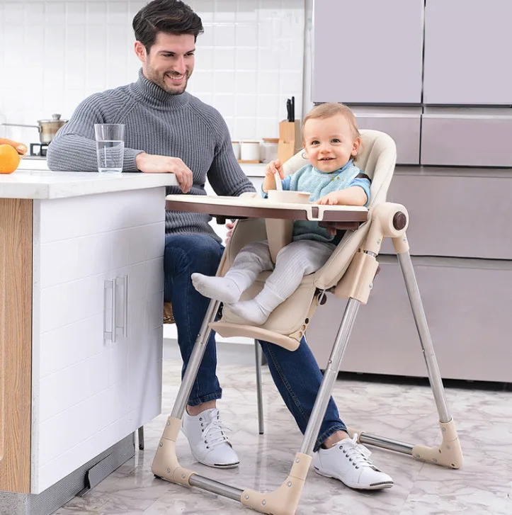 

Baby's Dining Chair Multifunctional Children's Foldable Chair, Backres