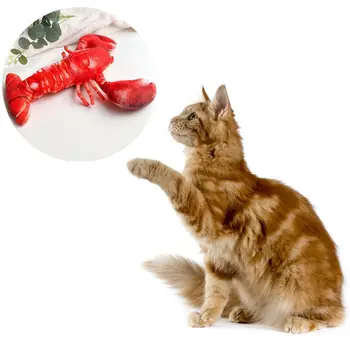 

Cat Toy Simulation Lobster Toy Catnip USB Charging Lobster*