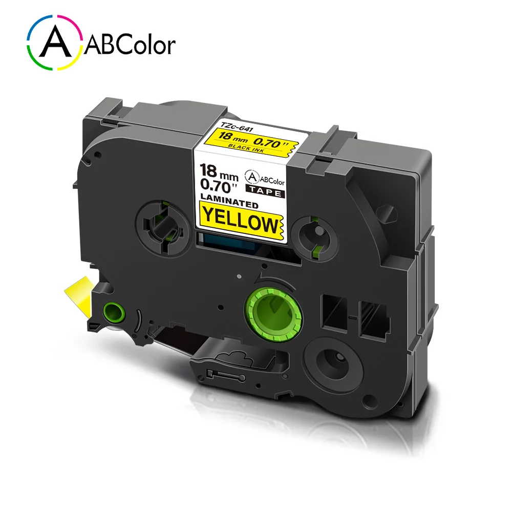 18 мм TZe 641 TZe641 этикетки для Brother ламинированные ленты клейкие кассеты P touch Label Maker PT