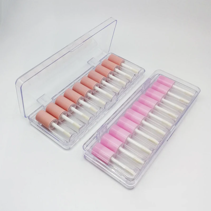 

10pcs/lot 4ml Empty Transparent Lip Gloss Tubes DIY Plastic Elegant Liquid Lipstick Container Mini Sample Cosmetic Container