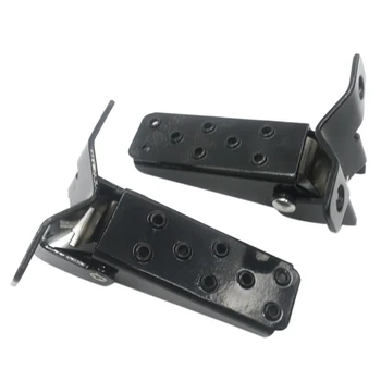 

1Pair Motorcycle Durable Adjustable Pedals Foot Pegs Folding Rest Practical Parts Black Retro Metal Universal Bike