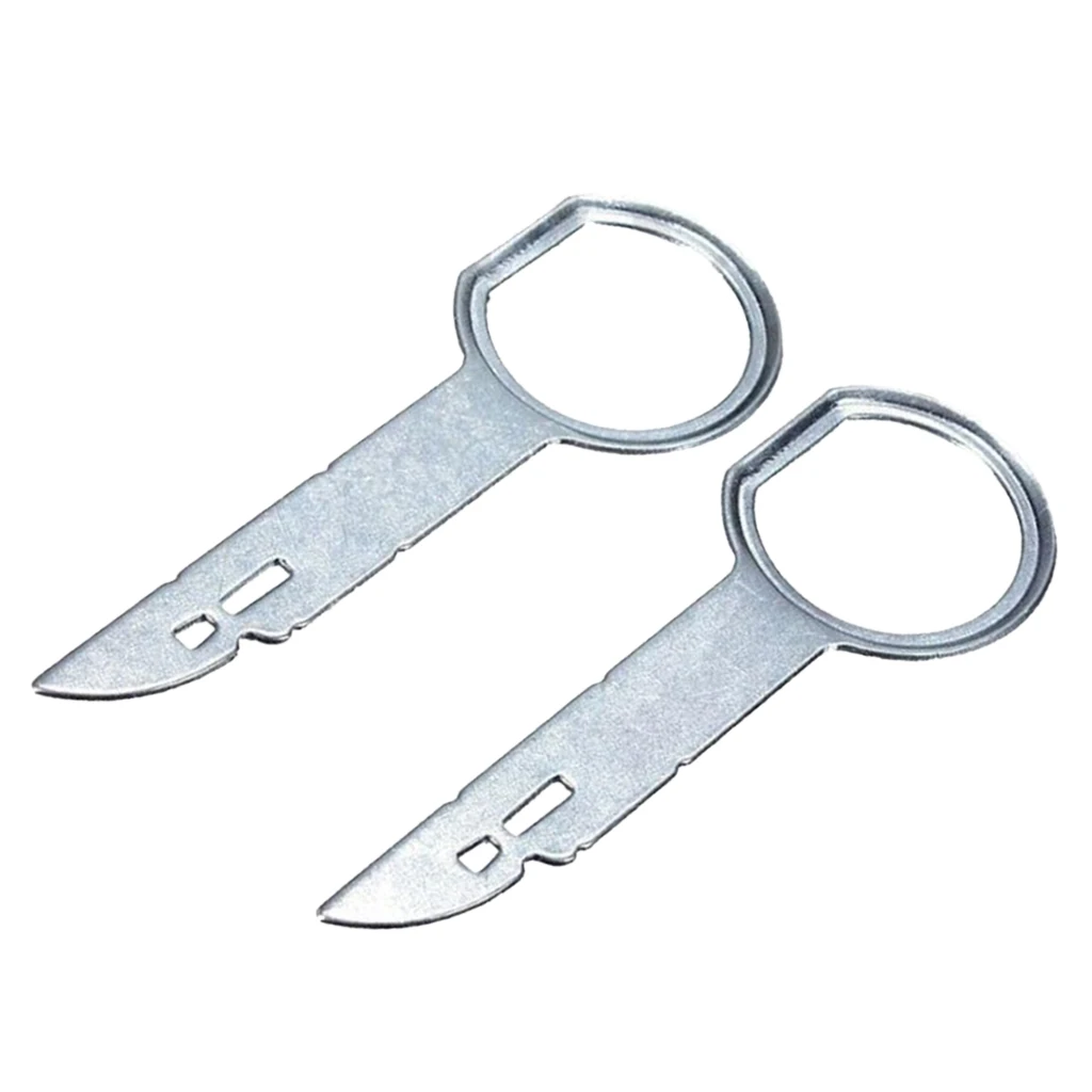2Pieces Car Radio CD Stereo Removal Release Tool For VW Audi