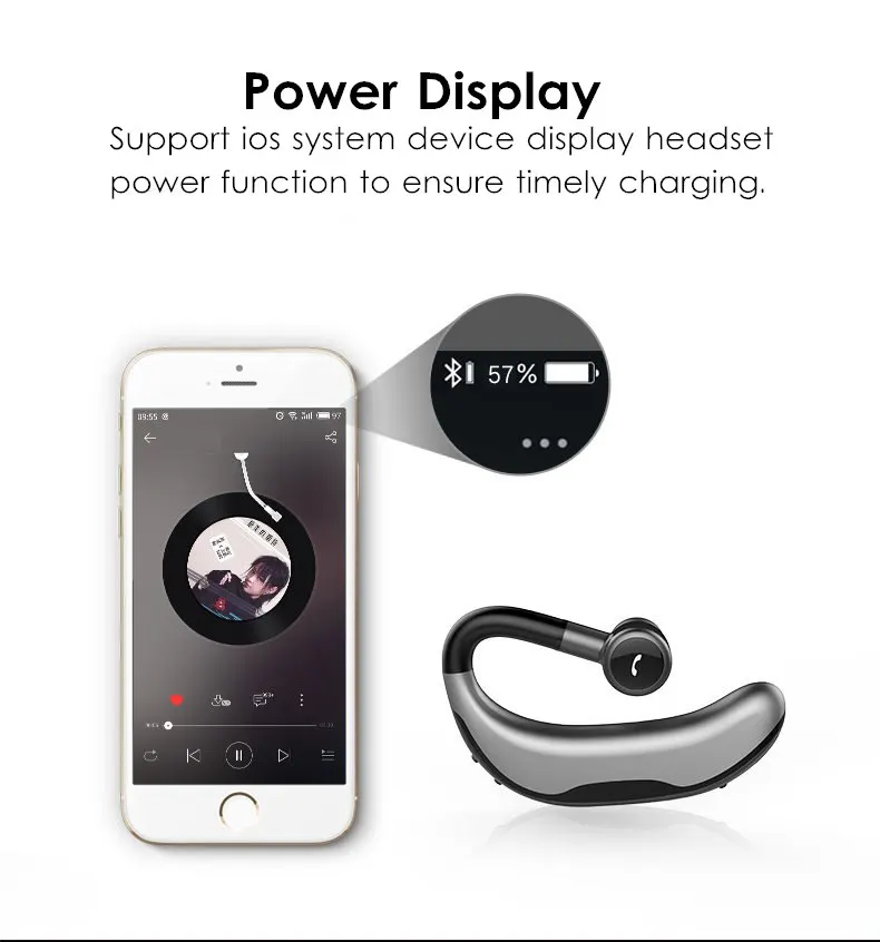 CLAITE F600 беспроводные bluetooth наушники Стерео шумоподавление Спортивная гарнитура громкой связи бизнес наушники с микрофоном