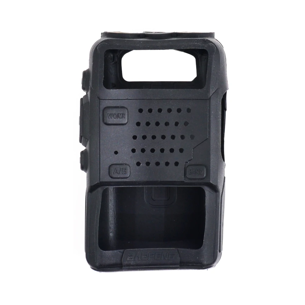 CHIPAL Мягкая силиконовая ручная крышка в виде ракушки мягкий чехол для Baofeng walkie talkie UV5R 5RA 5RB 5RC 5RD TYT THF8 - Цвет: GM415-Black