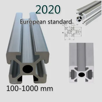

100-1000 mm aluminum profile 2020 European standard anodized linear guide for DIY CNC 3d printer table
