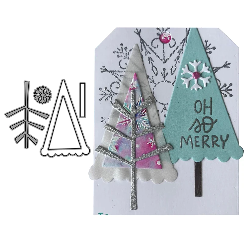 

CH Snow Tree Metal Cutting Dies Stencils for DIY Scrapbooking/photo Album stamps Decorative Embossing DIY Paper Card