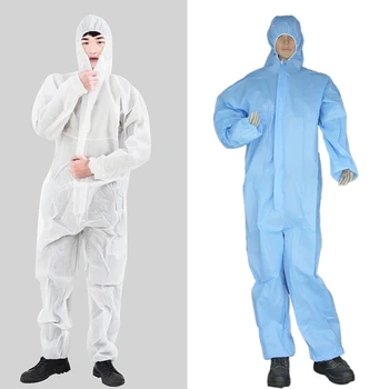 

Disposable Non-woven Protective Clothing Suits Dustproof Overalls Isolation Work Clothing Unisex Protective Overalls