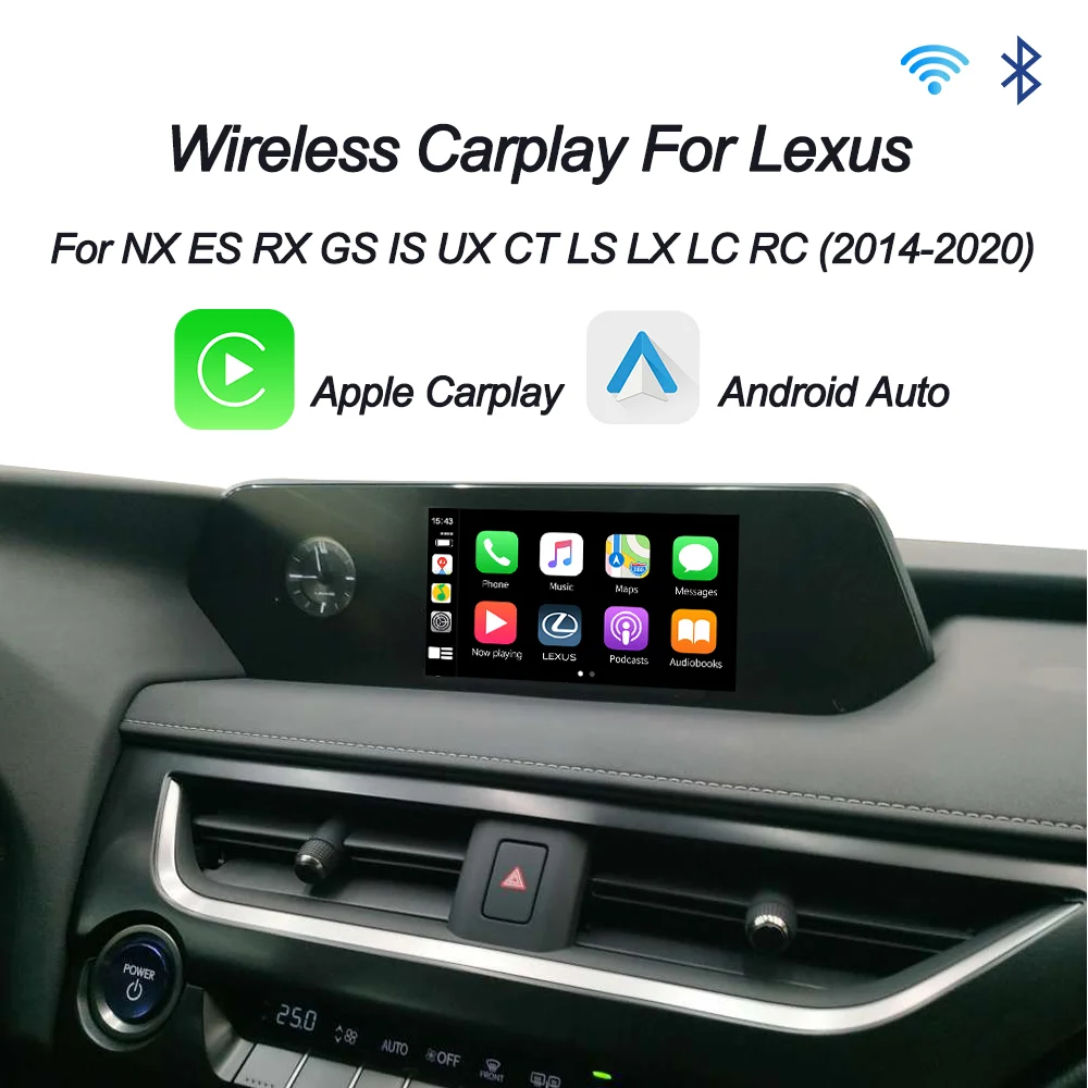Беспроводной CarPlay для Lexus NX ES RX GS удобный CT v образной КРЕПЕЖНОЙ ПЛАСТИНОЙ LS LX LC