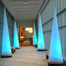 Waterproof Colorful Inflatable LED Light Column/Inflatable Cone for Party Decororation Luminous Remote Control Color Changing free shipping waterproof led 25cm round ball light luminous colorful globe night light remote control light for indoor outdoor