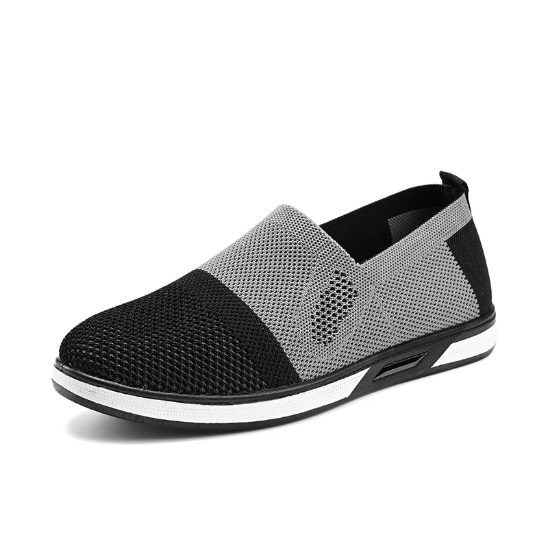 

Summer Old Beijing Cloth Shoes Breathable Light Bottom Fly Weaving Deodorizing crocs shoes wang Shoes Slip-on Casual Shoes Men's