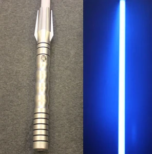 ZJW YDD светильник саблей с когтями игрушки 100 см 6 цветов светильник саблей металлический меч RGB лазер джедай ситх люк светильник саблей металлическая ручка меч - Цвет: silver-blue