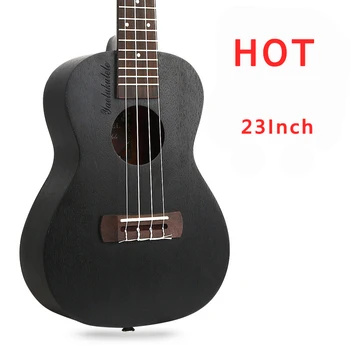 

HOT 23 Inch Ukulele Concert Mini Guitar Mahogany Hawaiian Ukulele Black Beginner Student Gift UK2701