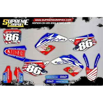 

Kit Adhesivos Honda CR 125 250 2000 2001 ADESIVI Sticker KLEBER AUFKLEBER