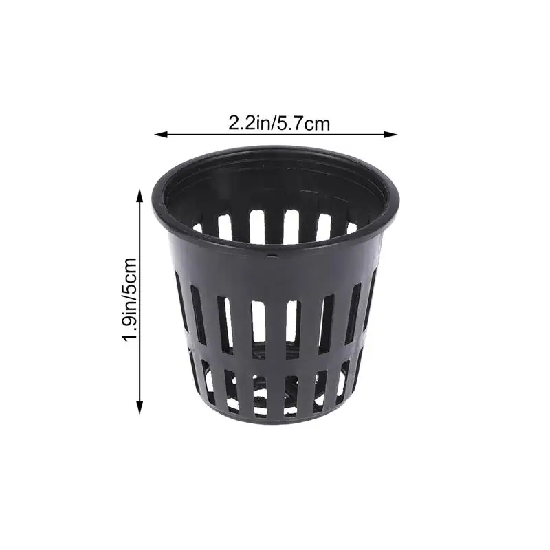 40PCS Plant Pots Soilless Culture Planting Net Cup Hydroponic Plastic Mesh Basin Plant Container Succulent Plant Cactus Pot