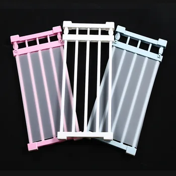 

Wardrobe Retractable Storage Rack Cabinets Layered partition storage Frame Kitchen bedroom paste type telescopic organizer Shelf