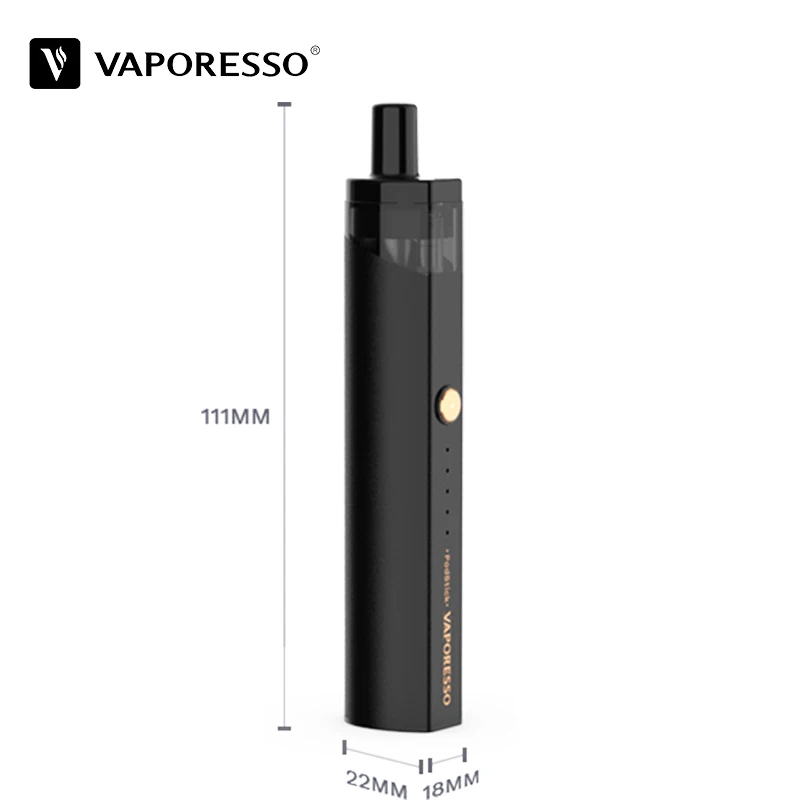  Vaporesso Podstick vape pen kit 2ml capacity 1.3/0.6ohm pod Atomizer 900mAh Built in battery electr