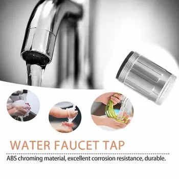 

3 Color LED Light Change Faucet Shower Water Tap Temperature Sensor No Battery Water Faucet Glow Shower Left Screw
