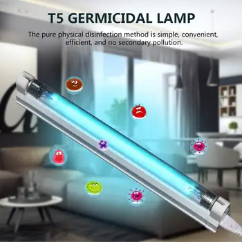 

LED UV Germicidal Lamp T5 High-intensity Germicidal Lamp Non-toxic Quartz Lamp for Home Reducing Bacteria Mites