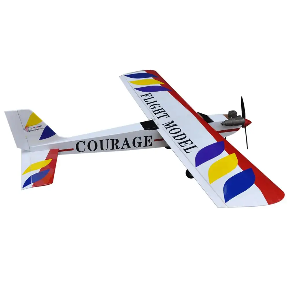 Flight Courage-10 59.4" Nitro Trainer RC Airplane Balsa Wood  ARF 4CH Model