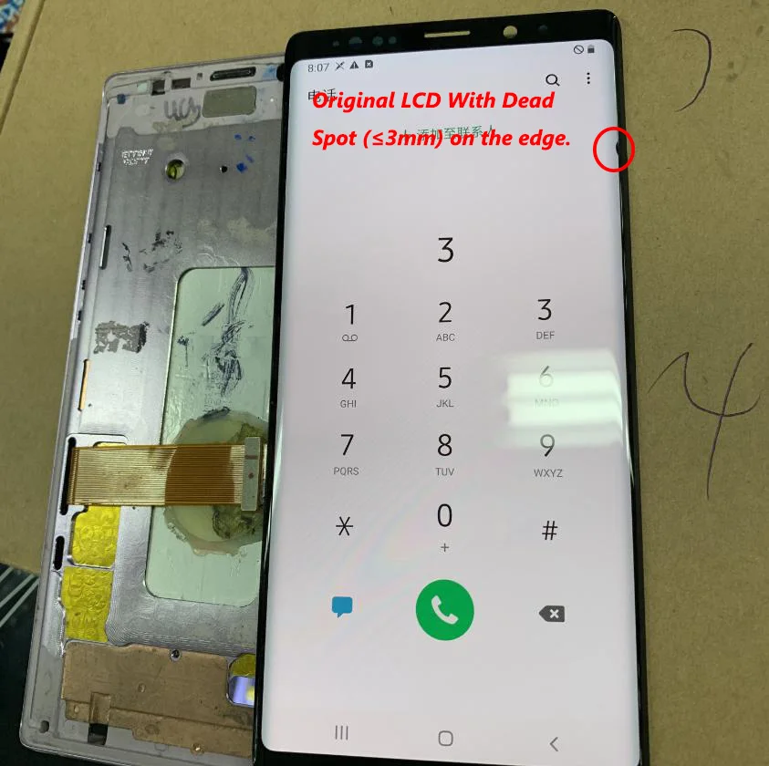 ЖК дисплей Amoled с мертвыми точками для Samsung Galaxy Note9 Note 9 N960F N960D N960DS сенсорным экраном