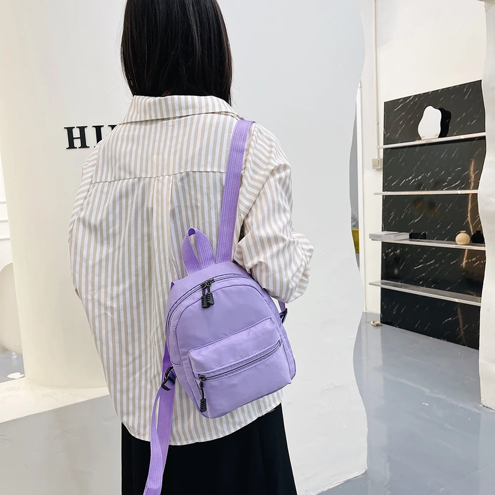 Bolsa Mochila De Color liso para mujer morral pequeño de estilo pijo  Ehuebsd para chica adolescente bolso de viaje escolar Mini mochila de  invierno