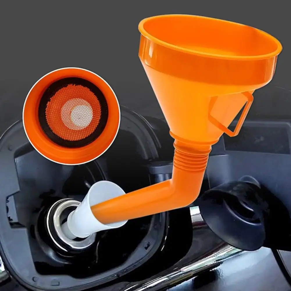 

Car Filling Equipment Universal Plastic Motorcycle Refuel Gasoline Engine Oil Funnel with Filter Brake Liquid Filling Equipment