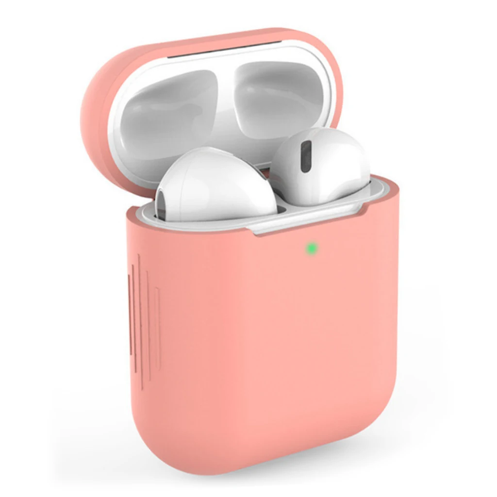 Наушники защитная крышка для Apple Airpods Air pod беспроводные наушники гарнитура защитный чехол Аксессуары для Air Pods - Цвет: Orange