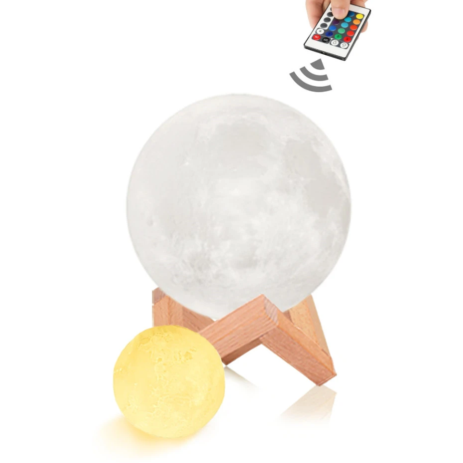 3D Lunar Moon Lamp Moonlight LED Night Light Xmas Remote Dimmable 8cm-20cm L4T5 3D Lunar Moon Lamp Moonlight LED Night Light Xmas Remote Dimmable 8cm-20cm L4T5