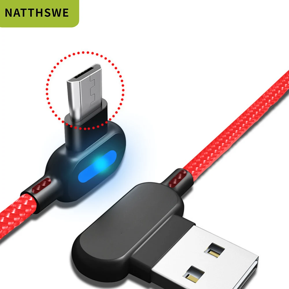 for micro red NATTHSWE 2.4A Быстрый USB кабель для iPhone 11 Pro XS MAX XR X 8 7 6s Plus 5 зарядный кабель зарядное устройство для мобильного телефона кабель для передачи данных - Цвет: for micro red
