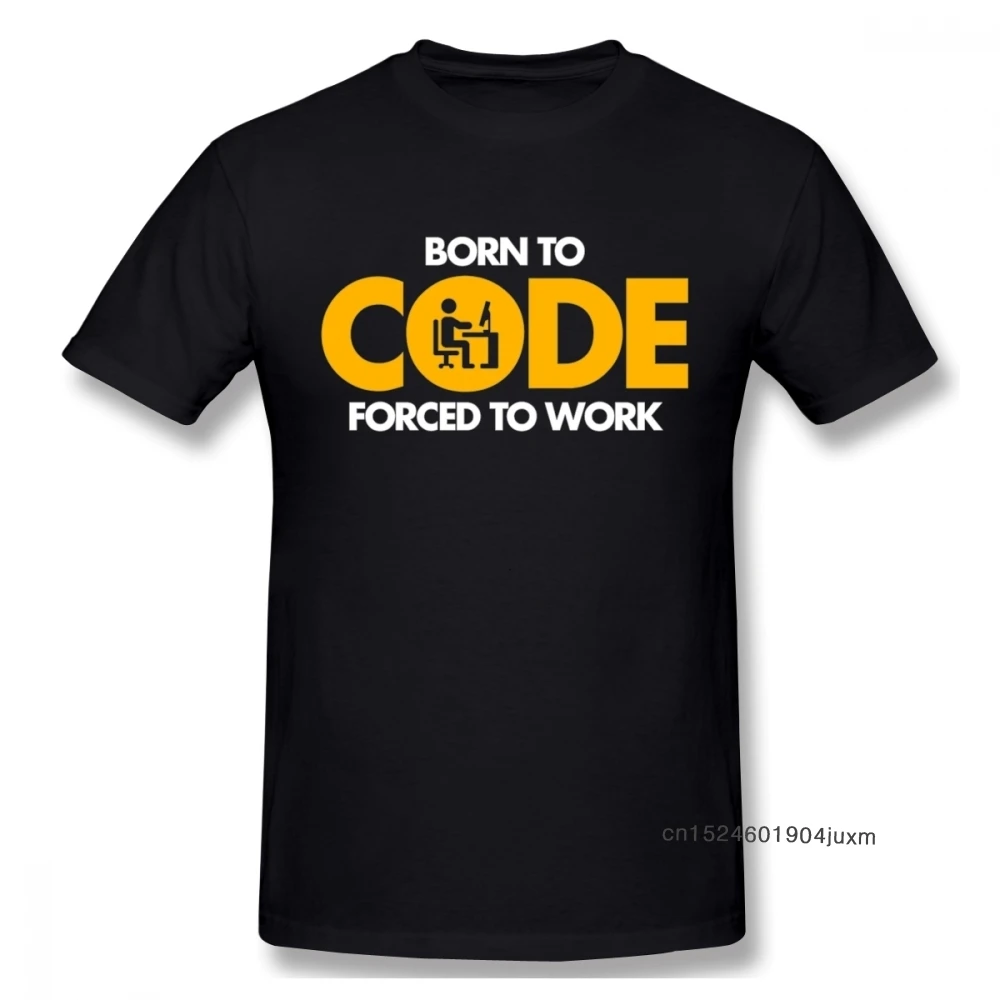 Programmeur Informatique T Shirt Ne Au Code Force De Travailler Design Impression Graphique T Shirt Joli Cadeau D Anniversaire Pour Petit Ami Mari Aliexpress